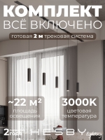 Комплект трековый Skylite №12, Hesby Lighting, HSBL_kompl_S012_VI2B3K
