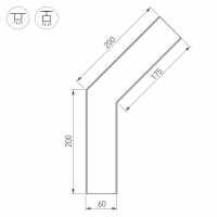 Угол SL-LINE-6070-135, Arlight, 030138