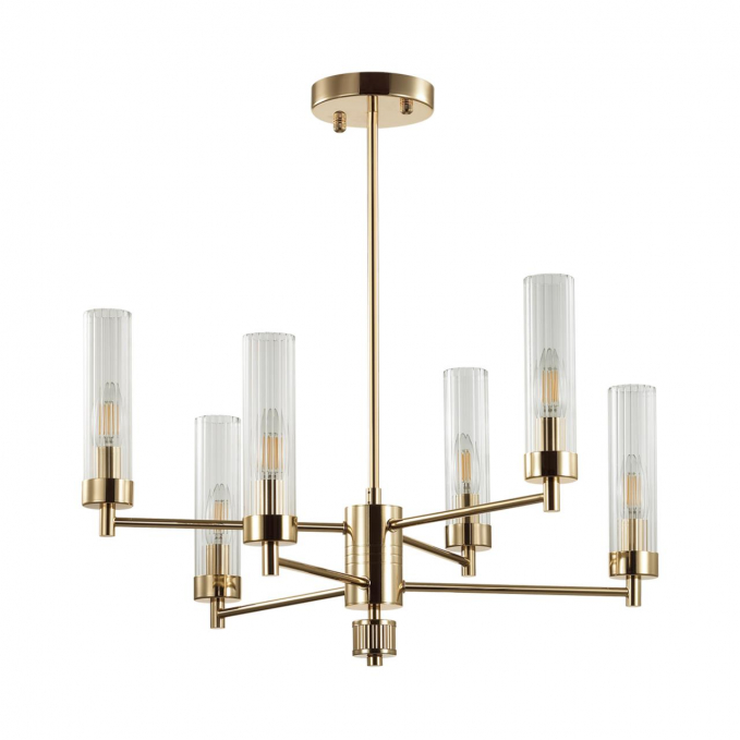 Люстра потолочная E14 6*40W 220V KAMILLA CLASSI LN26 101 LUMION 5274/6C, изображение 1