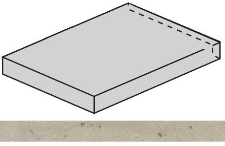 Ступень Italon Avantgarde Dust угловая левая 33x160, 620070002796 Ступень Italon Avantgarde Dust угловая левая 33x160, 620070002796