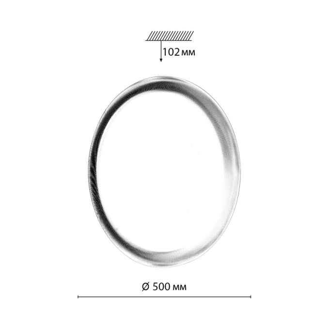 Светильник "зв. небо" LED 76Вт 3000/4000/6000К D500 IP43 CCT JOLLY PALE SN 110 СОНЕКС 7775/ELN, схема товара Светильник "зв. небо" LED 76Вт 3000/4000/6000К D500 IP43 CCT JOLLY PALE SN 110 СОНЕКС 7775/ELN, схема товара