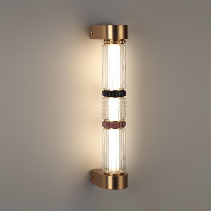 Настенный светильник LED 12W 4000K COLLIER L-VISION Настенный 043 ODEON LIGHT 5455/12WL, фото на цветном фоне 1