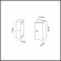 Фиксатор для накладного монтажа (двухсторонний) IP20 FINO HIGHTECH ODL25 262 ODEON LIGHT 7006/2F, схема товара Фиксатор для накладного монтажа (двухсторонний) IP20 FINO HIGHTECH ODL25 262 ODEON LIGHT 7006/2F, схема товара