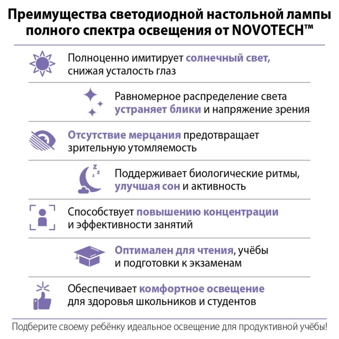 Лампа настольная диммируемая полного спектра IP20 LED 24W 220V 4000K 1670Лм STUDI LEDO NT26 000 NOVOTECH 359966, фото на цветном фоне 1 Лампа настольная диммируемая полного спектра IP20 LED 24W 220V 4000K 1670Лм STUDI LEDO NT26 000 NOVOTECH 359966, фото на цветном фоне 1