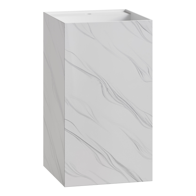 Напольная раковина Boheme Cube 50 см 802-CLCT calacatta Напольная раковина Boheme Cube 50 см 802-CLCT calacatta