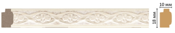 Молдинг Decomaster 158-937, 18x10x2400 мм Молдинг Decomaster 158-937, 18x10x2400 мм