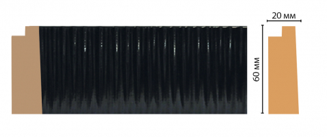 Багет Decomaster 611-195, 60x20x2900 мм