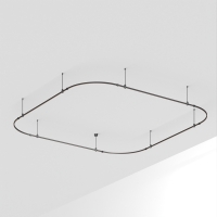 Основание ART-APRIORI-QUADRAT-SOFT-ROD-400-3500x3500 (BK), Arlight, 048518