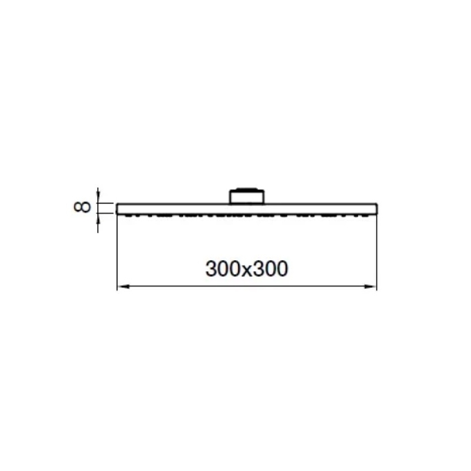 Верхний душ Webert AC1013015STEEL хром глянцевый Верхний душ Webert AC1013015STEEL хром глянцевый