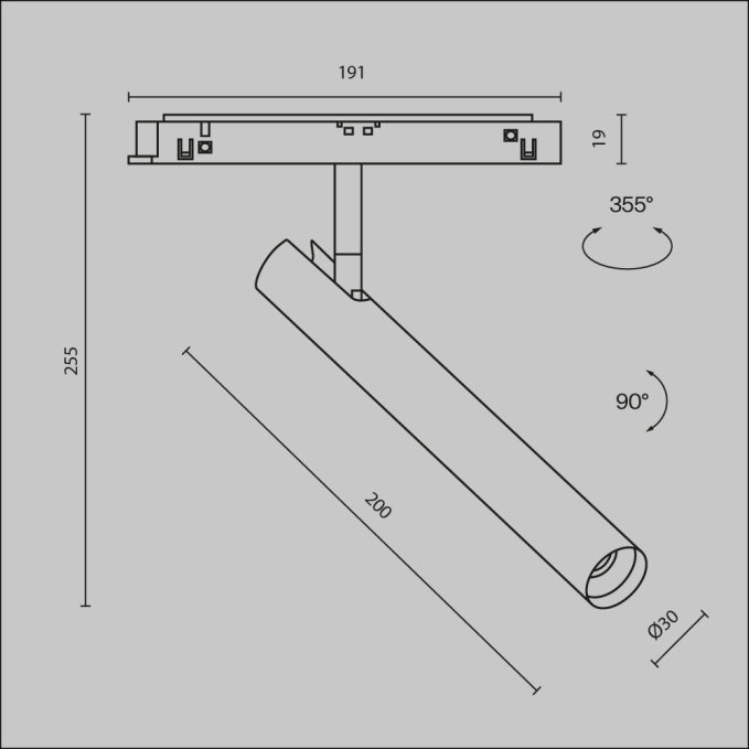 Трековый светильник Фокус / Focus Led Exility 2700-6000K 5Вт 36° Dim Smart, TR032-4-5W3K-M-DS-BBS, изображение 9 Трековый светильник Фокус / Focus Led Exility 2700-6000K 5Вт 36° Dim Smart, TR032-4-5W3K-M-DS-BBS, изображение 9