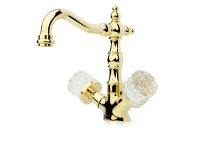 Смеситель для раковины Boheme Crystal 292-CRST глянцевое золото Смеситель для раковины Boheme Crystal 292-CRST глянцевое золото