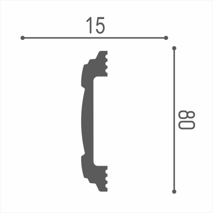 Молдинг Де-Багет XPS Polymer М 80 80/15 Молдинг Де-Багет XPS Polymer М 80 80/15