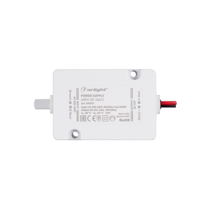 Блок питания ARPV-SP-24012 (24V, 0.5A, 12W), Arlight, 039673, изображение 2 Блок питания ARPV-SP-24012 (24V, 0.5A, 12W), Arlight, 039673, изображение 2