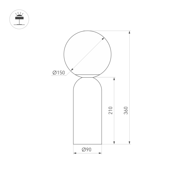 Светильник SP-SILKA-TAB-R150-6W Warm2700 (WH, 330 deg, 230V, TOUCH-DIM), Arlight, 056890, изображение 3 Светильник SP-SILKA-TAB-R150-6W Warm2700 (WH, 330 deg, 230V, TOUCH-DIM), Arlight, 056890, изображение 3