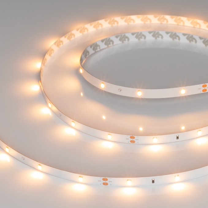 Светодиодная лента RT-A30-8mm 24V Warm2400 (2.9 W/m, IP20, 2835, 5m), Arlight, 024111(2), изображение 4 Светодиодная лента RT-A30-8mm 24V Warm2400 (2.9 W/m, IP20, 2835, 5m), Arlight, 024111(2), изображение 4