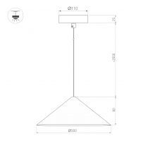 Светильник SP-MAKOTO-R300-10W Warm3000 (BK, 36 deg, 230V, TRIAC), Arlight, 057216 Светильник SP-MAKOTO-R300-10W Warm3000 (BK, 36 deg, 230V, TRIAC), Arlight, 057216