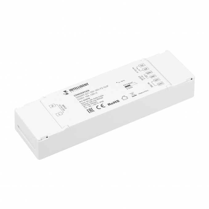 INTELLIGENT ARLIGHT Конвертер SMART-0/1-10V-301-72-SUF (230V, 10A, DALI), Arlight, 046510, изображение 1 INTELLIGENT ARLIGHT Конвертер SMART-0/1-10V-301-72-SUF (230V, 10A, DALI), Arlight, 046510, изображение 1