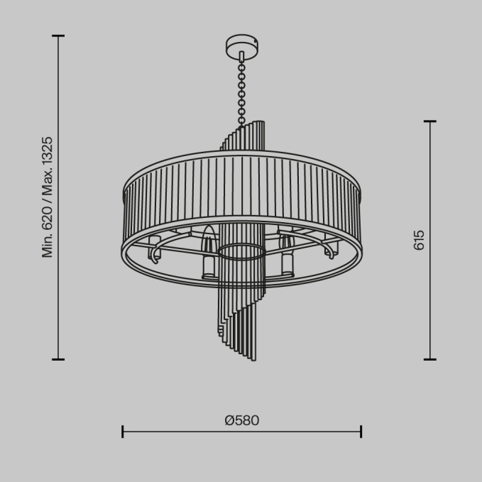 Подвесной светильник Космо / Cosmo 3000К 39Вт, MOD210PL-L39BS3K, изображение 7 Подвесной светильник Космо / Cosmo 3000К 39Вт, MOD210PL-L39BS3K, изображение 7