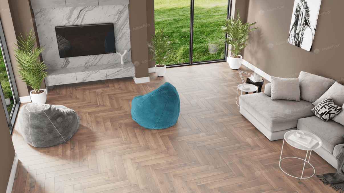 Каменный ламинат SPC (ABA) Alpine Floor Parquet Premium Дуб Royal, ECO 19-2 MC