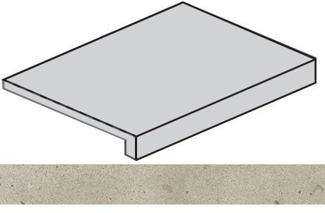Ступень Italon Avantgarde Dust угловая правая 33x120, 620070002768 Ступень Italon Avantgarde Dust угловая правая 33x120, 620070002768