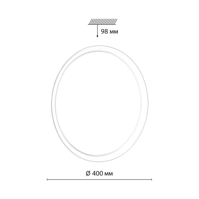 Светильник LED 48Вт 3000/4000/6000К D400 IP43 CCT JOLLY PALE SN 110 СОНЕКС 7776/DLN, схема товара Светильник LED 48Вт 3000/4000/6000К D400 IP43 CCT JOLLY PALE SN 110 СОНЕКС 7776/DLN, схема товара