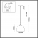Подвес E14 1*40W 220V ELLIE SUSPENTIONI LN26 387 LUMION 6551/1, схема товара Подвес E14 1*40W 220V ELLIE SUSPENTIONI LN26 387 LUMION 6551/1, схема товара