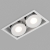 Светильник CL-SIMPLE-S148x80-2x9W Day4000 (WH, 45 deg), Arlight, 028150