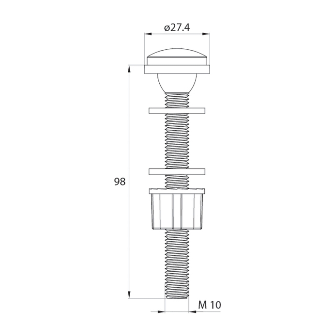 Арматура для унитаза Iddis Optima Home F012400-0004