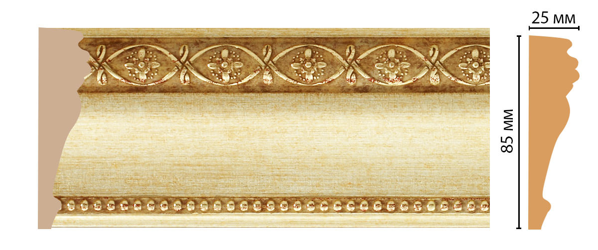 Молдинг Decomaster 152-933 ДМ, 85x25x2400 мм Молдинг Decomaster 152-933 ДМ, 85x25x2400 мм