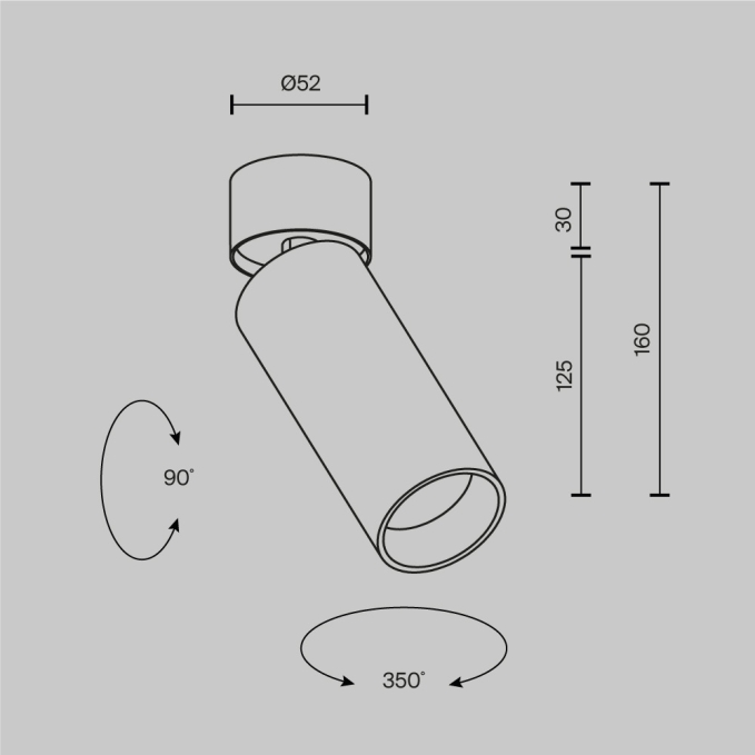 Потолочный светильник Фокус / FOCUS LED 12 Вт 3000 К 9°, C055CL-L12W3K-SS-W, изображение 9