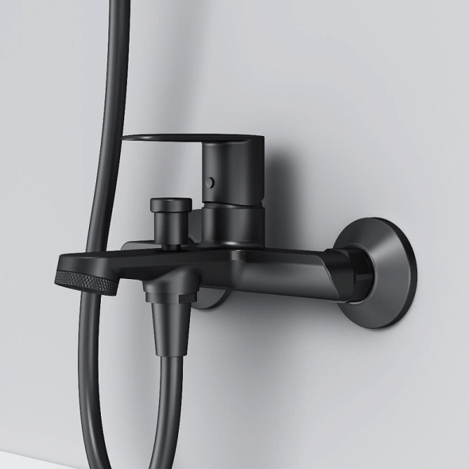 Смеситель для ванны и душа AM.PM Above F9X10022 черный Смеситель для ванны и душа AM.PM Above F9X10022 черный