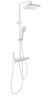 Душевая стойка со смесителем Wonzon & Woghand Muse Legato WW-B4129-MW белая матовая с термостатом и гигиеническим душем Душевая стойка со смесителем Wonzon & Woghand Muse Legato WW-B4129-MW белая матовая с термостатом и гигиеническим душем