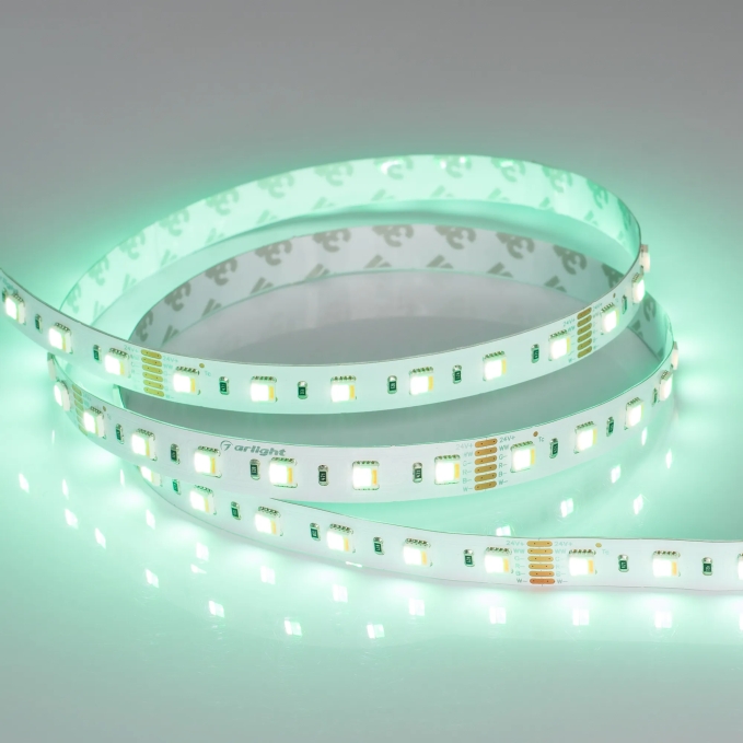 Светодиодная лента RT 2-5000 24V RGBW-MIX 12mm (5060-One, 60 LED/m, LUX), Arlight, 026363, изображение 3 Светодиодная лента RT 2-5000 24V RGBW-MIX 12mm (5060-One, 60 LED/m, LUX), Arlight, 026363, изображение 3