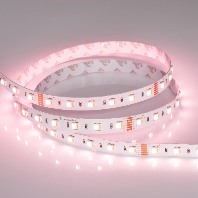 Светодиодная лента RT 2-5000 24V RGBW-MIX 12mm (5060-One, 60 LED/m, LUX), Arlight, 026363, изображение 5 Светодиодная лента RT 2-5000 24V RGBW-MIX 12mm (5060-One, 60 LED/m, LUX), Arlight, 026363, изображение 5