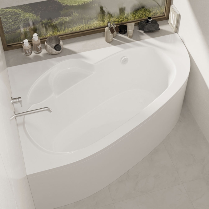 Ванна акриловая Alba Spa Katrina 170x110 L ВАС029030Л100 пристенная