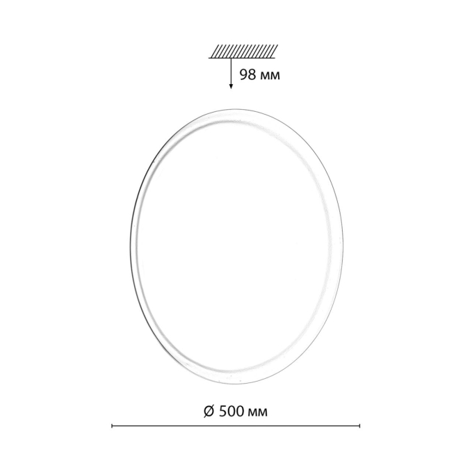 Светильник LED 76Вт 3000/4000/6000К D500 IP43 CCT JOLLY PALE SN 110 СОНЕКС 7776/ELN, схема товара Светильник LED 76Вт 3000/4000/6000К D500 IP43 CCT JOLLY PALE SN 110 СОНЕКС 7776/ELN, схема товара