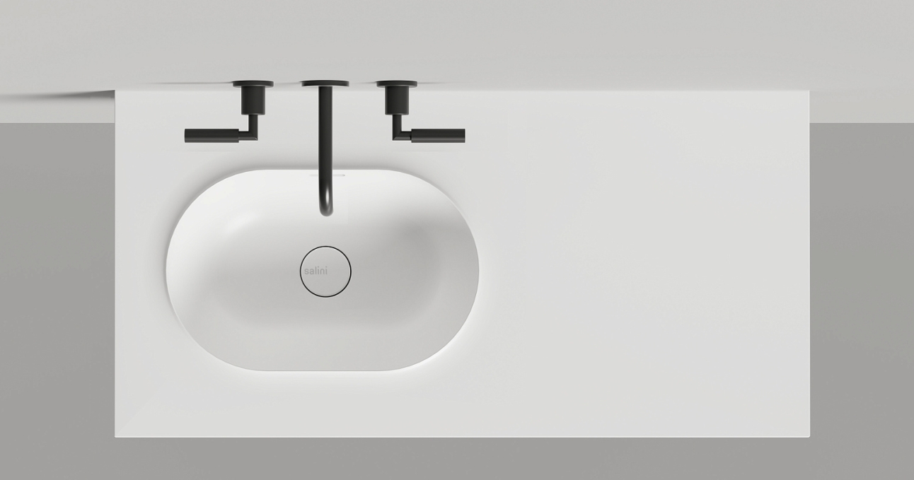 Подвесная раковина Salini Onda Edge Oval 14022041MN 40 см белая матовая Подвесная раковина Salini Onda Edge Oval 14022041MN 40 см белая матовая
