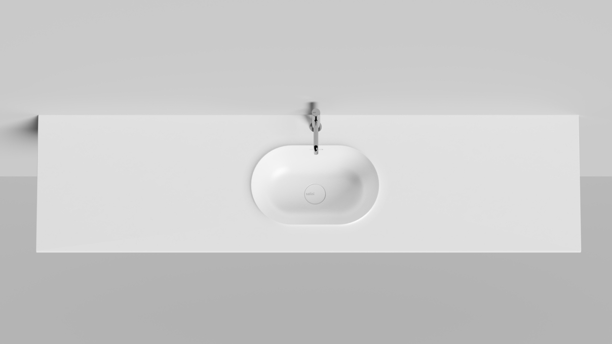 Подвесная раковина Salini Onda Edge Oval 14022041MN 40 см белая матовая Подвесная раковина Salini Onda Edge Oval 14022041MN 40 см белая матовая