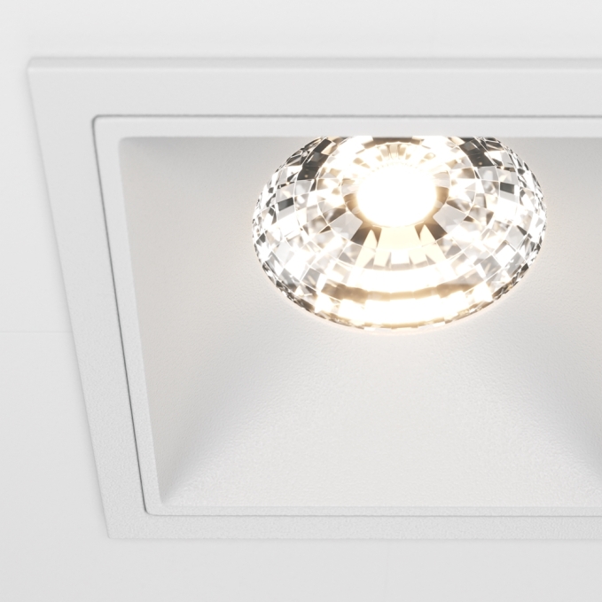Встраиваемый светильник Альфа / Alfa LED 15 Вт 3000 К 36°, DL043-01-15W3K-SQ-W, изображение 3 Встраиваемый светильник Альфа / Alfa LED 15 Вт 3000 К 36°, DL043-01-15W3K-SQ-W, изображение 3