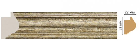 Багет Decomaster 651-176S, 32x22x2900 мм