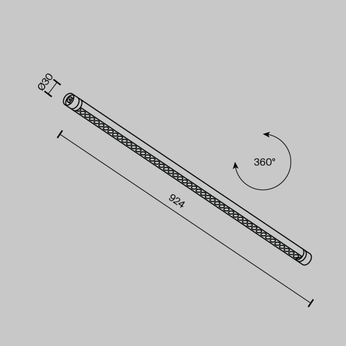 Светильник Ларк / Larc для системы освещения Shelf 3000К 13Вт 360°, C148CL-L900-13W3K-B, изображение 7 Светильник Ларк / Larc для системы освещения Shelf 3000К 13Вт 360°, C148CL-L900-13W3K-B, изображение 7