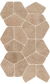 Мозаика Atlas Concorde Lims Desert Mosaico Gemini 41.6x24, A3JH