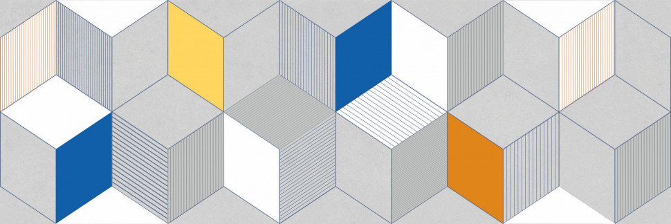 Декор настенный EM-TILE Neo Deco Cube 20x60