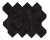 Мозаика Atlas Concorde Marvel Stone Nero Marquina Mosaico Esagono 28.2X35.3, AS4B