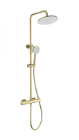 Душевая стойка со смесителем Wonzon & Woghand Stay 1 WW-B3051-A-BG золото брашированная с термостатом Душевая стойка со смесителем Wonzon & Woghand Stay 1 WW-B3051-A-BG золото брашированная с термостатом