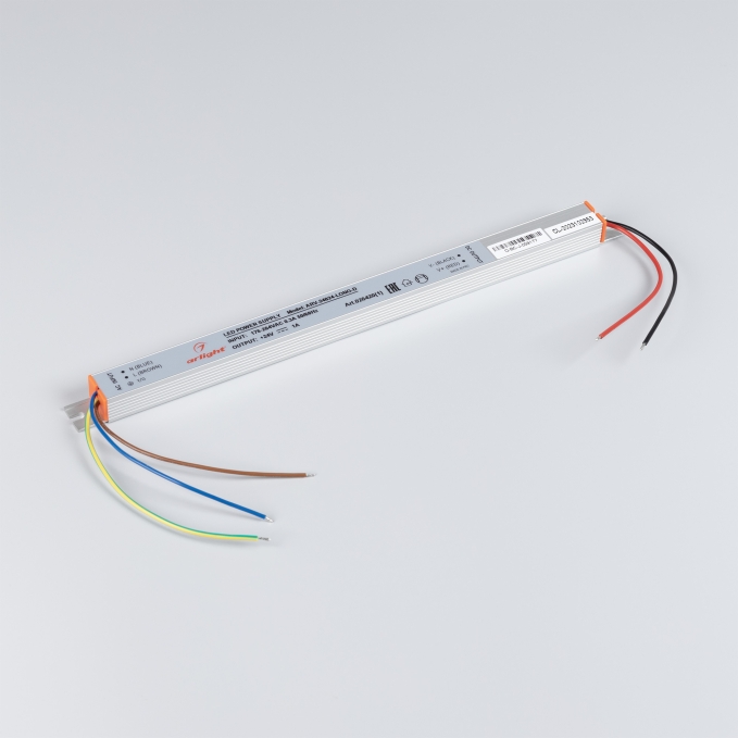 Блок питания ARV-24024-LONG-D (24V, 1A, 24W), Arlight, 026420(1), изображение 2 Блок питания ARV-24024-LONG-D (24V, 1A, 24W), Arlight, 026420(1), изображение 2
