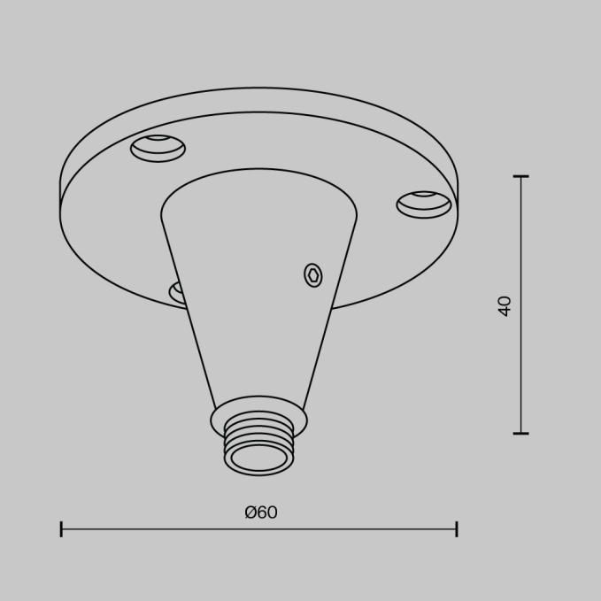 Фиксатор для накладного монтажа системы Shelf, CA026BS-B, изображение 4 Фиксатор для накладного монтажа системы Shelf, CA026BS-B, изображение 4