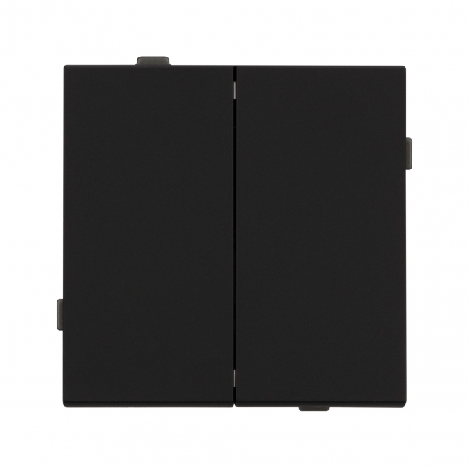 Механизм выключателя двухклавишный непроходной SWT-TENDO-MK02-SFPL-BK (230V, 10A), Arlight, 054544, изображение 2