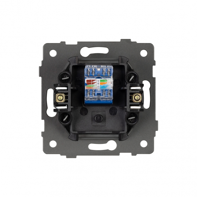 Механизм компьютерной розетки SCT-MPC1-PL-WH-V (RJ-45, CAT6), Arlight, 049842, изображение 2 Механизм компьютерной розетки SCT-MPC1-PL-WH-V (RJ-45, CAT6), Arlight, 049842, изображение 2
