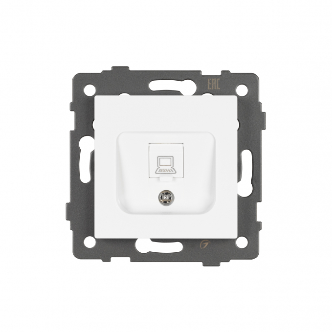 Механизм компьютерной розетки SCT-MPC1-PL-WH-V (RJ-45, CAT6), Arlight, 049842, изображение 3 Механизм компьютерной розетки SCT-MPC1-PL-WH-V (RJ-45, CAT6), Arlight, 049842, изображение 3